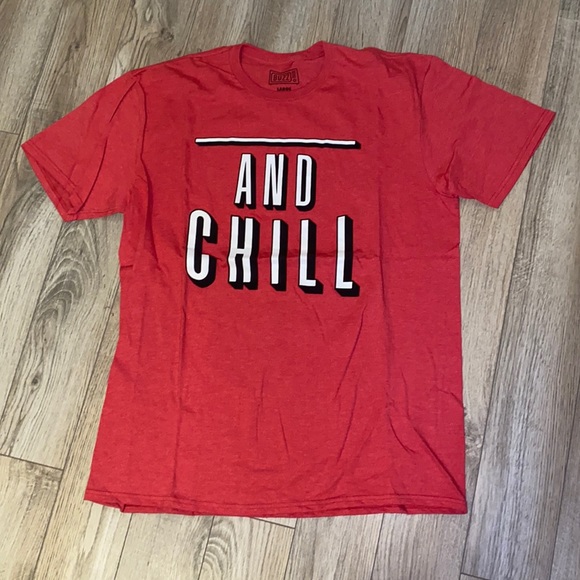 Other - NWOT mens large Netflix and chill t-shirt